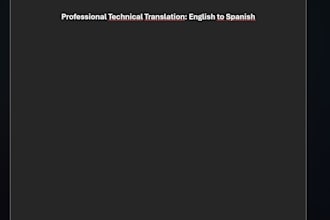 translate your technical documents, apps or websites to spanish