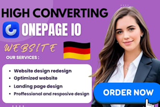 design onepage io german website onepage landing page onepage expert