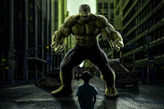 design you a movie or sports promo poster in photoshop