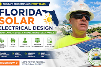 florida solar electrical design, roof layouts, solar installation, solar panel