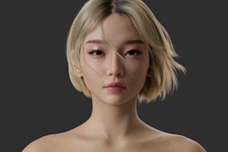 do 3d realistic character 3d game model 3d printable