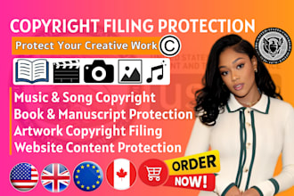 file US copyright registration for music, book, logo, art and image