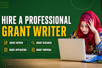 do  grant writing, nonprofit grant proposals and grant applications for startup