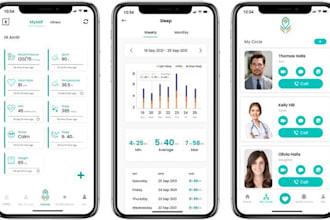 develop ai family health organizer app shared calendar app child activity track