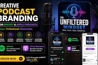 creative podcast branding for spotify and apple podcasts