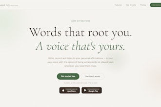 design and code a pre launch landing page or waiting list