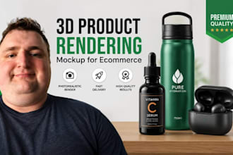 realistic 3d product rendering, product mockup for amazon listing and ecommerce