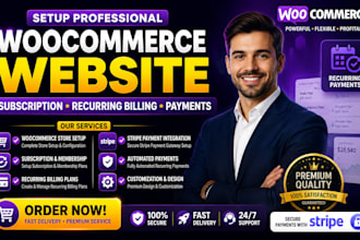 setup woomerce website subscription recurring billing plans payments stripe pay