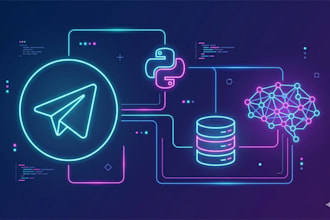 develop a custom telegram bot with ai automation and database in python