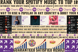 chart your spotify music on top 10 spotify chart and organic spotify growth