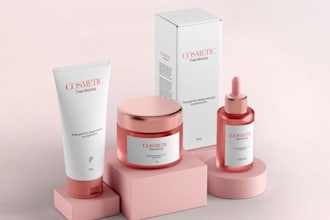 design cosmetic packaging label design box packaging product packaging