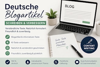 deutsche blogartikel schreiben und verbessern