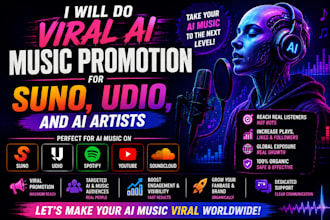 do viral ai music promotion for suno, udio, and ai artists