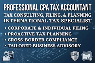 be your CPA tax accountant for tax filing, consulting, and international tax
