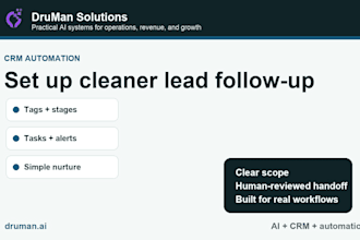 set up CRM follow up automation for your leads