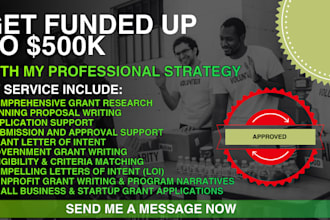 be your expert grant writer for startup nonprofit grantproposal letter of intent
