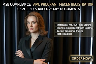 prepare your msb compliance, aml program, and fincen registration