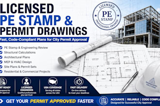 structural engineer permit drawings california ohio texas florida USA pe stamp