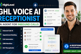 build gohighlevel voice ai agent for inbound calls ghl ai receptionist