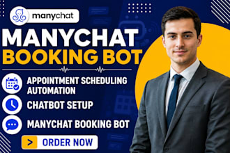 manychat booking bot appointment scheduling chatbot