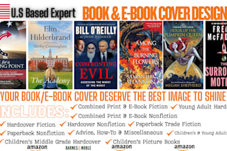design redesign custom book cover ebook cover kindle and KDP cover in 24 hours
