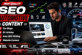 write automotive articles for evs, suvs, trucks and luxury cars