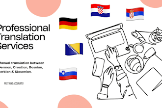 translate german to serbian, croatian, bosnian and slovenian
