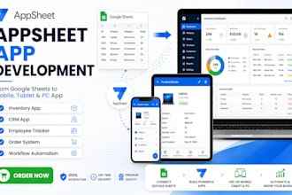 build appsheet mobile app, tablet app and desktop app from google sheets