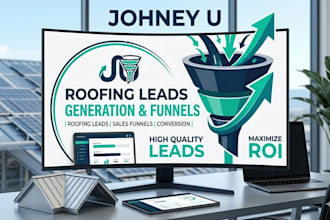 design a landing page and generate quality leads for  roofing company