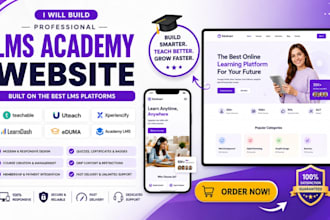build teachable uteach lms xperiencify learndash eduma lms academy lms website