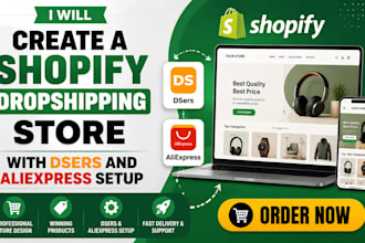 create a shopify dropshipping store with dsers and aliexpress setup