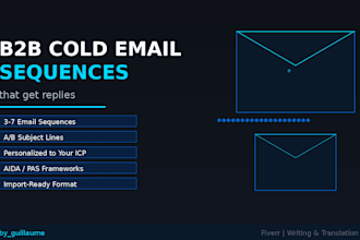write b2b cold email sequences that get replies