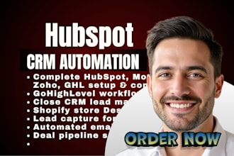 setup hubspot CRM, gohighlevel automation, monday crm workflow, n8n automation