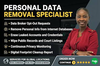 remove your personal information and data from the internet