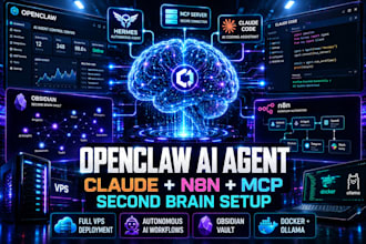 fix, setup, openclaw hermes obsidian vault n8n mcp autogen odysseus ai agent vps