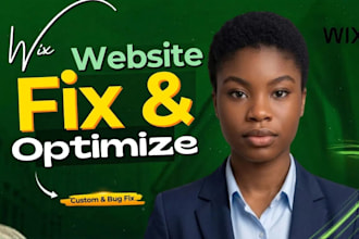 customize your wix website wix bug fix  fix wix website and optimize wix website