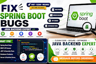 debug and fix spring boot bugs