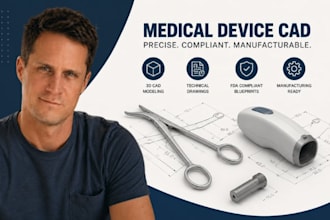 medical device cad, surgical instrument drawing, fda cad blueprint experts