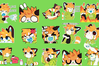draw nsfw furry stickers,furry telegram stickers,animated discord sticker GIF