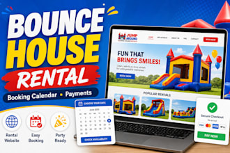 setup wix bounce website house rental booking calendar payment