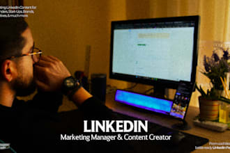 be your linkedin social media manager and content creator