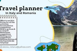 create your italy or romania travel itinerary