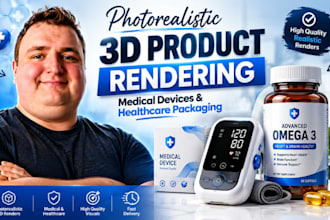 photorealistic 3d product rendering for medical devices and healthcare packaging