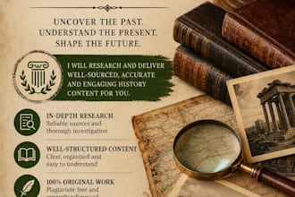 write and research historical topics