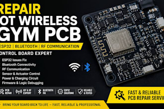 repair iot wireless gym pcb esp32 bluetooth rf communication control board