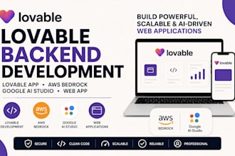 do lovable backend development lovable app aws bedrock google ai studio web app