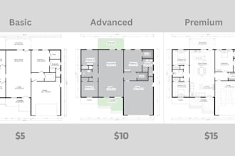 do PDF to cad, floor plan in autocad and 3d floor plan