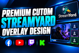 create streamyard streamlabs obs ecamm overlay for youtube podcast