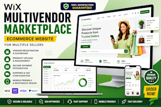 build wix multivendor marketplace ecommerce website