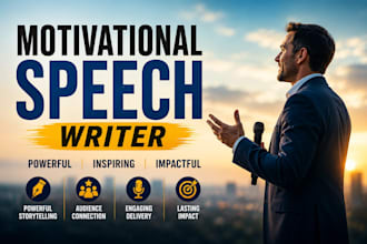 write powerful motivational informative and persuasive speeches
